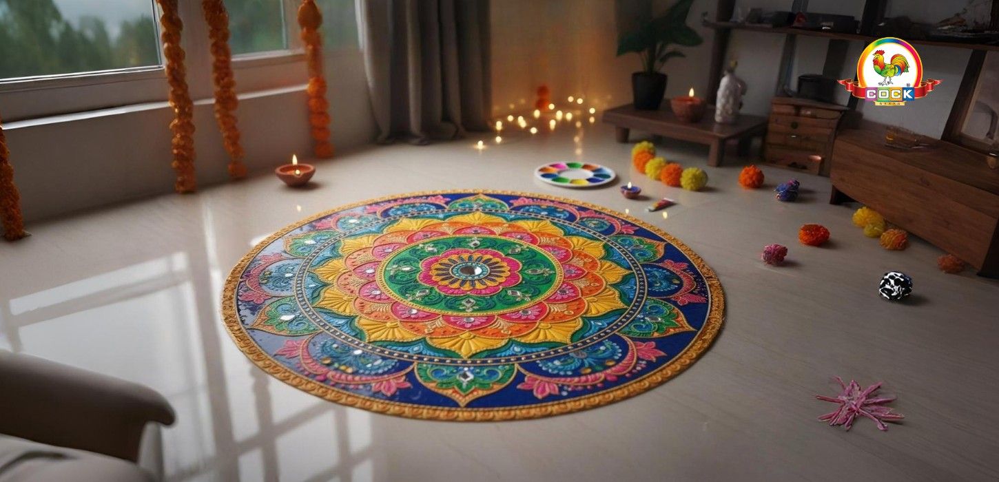 Festive DIY Rangoli Designs with Organic Holi Colours