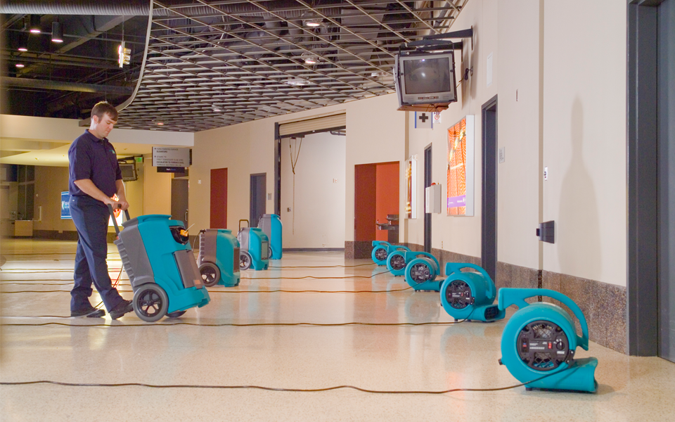 Flooded Basement and Laundry Room Water Damage Cleaning