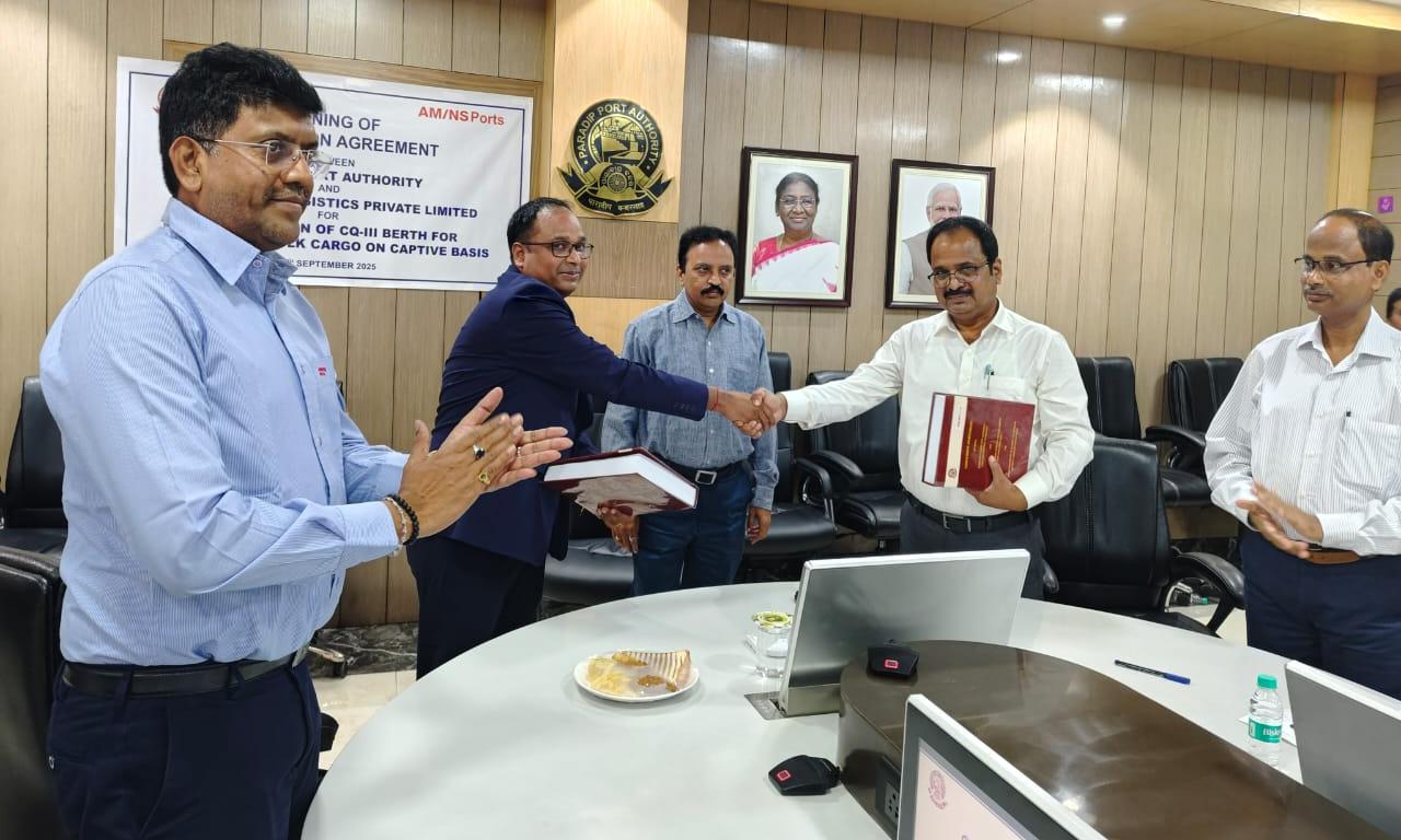 Paradip Port Authority & AM/NS Ports sign pact to mechanise berth