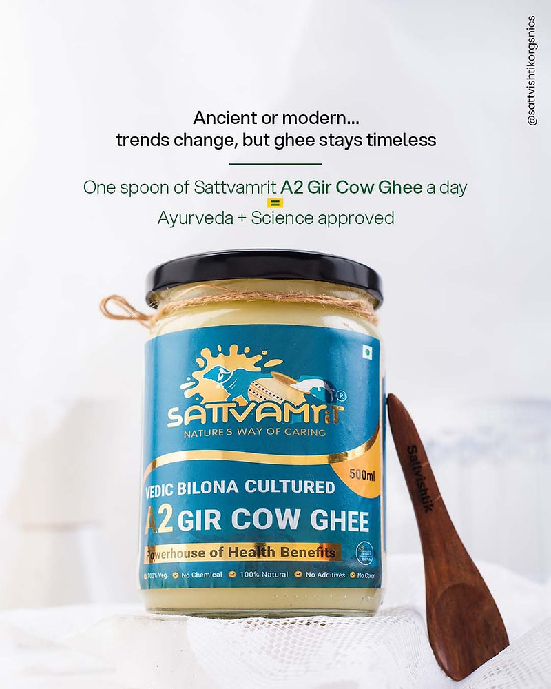 Buy Pure Desi A2 Cow Ghee Online from Sattvishtik: Traditional Goodness for Health, Immunity, and Daily Wellness