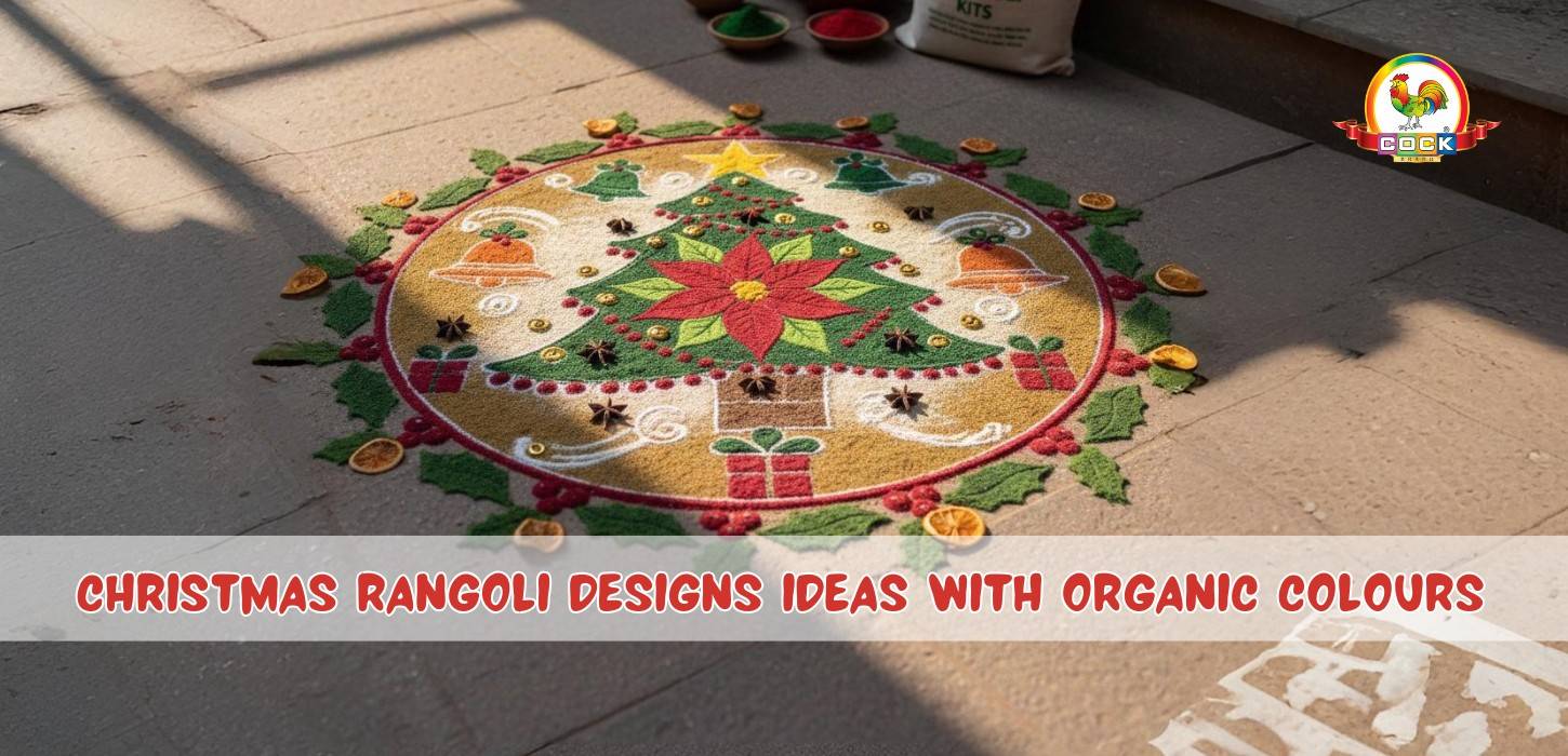 Christmas Rangoli Designs Ideas from Organic Colours