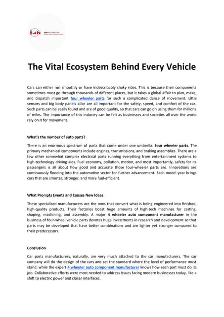 The Vital Ecosystem Behind Every Vehicle.docx