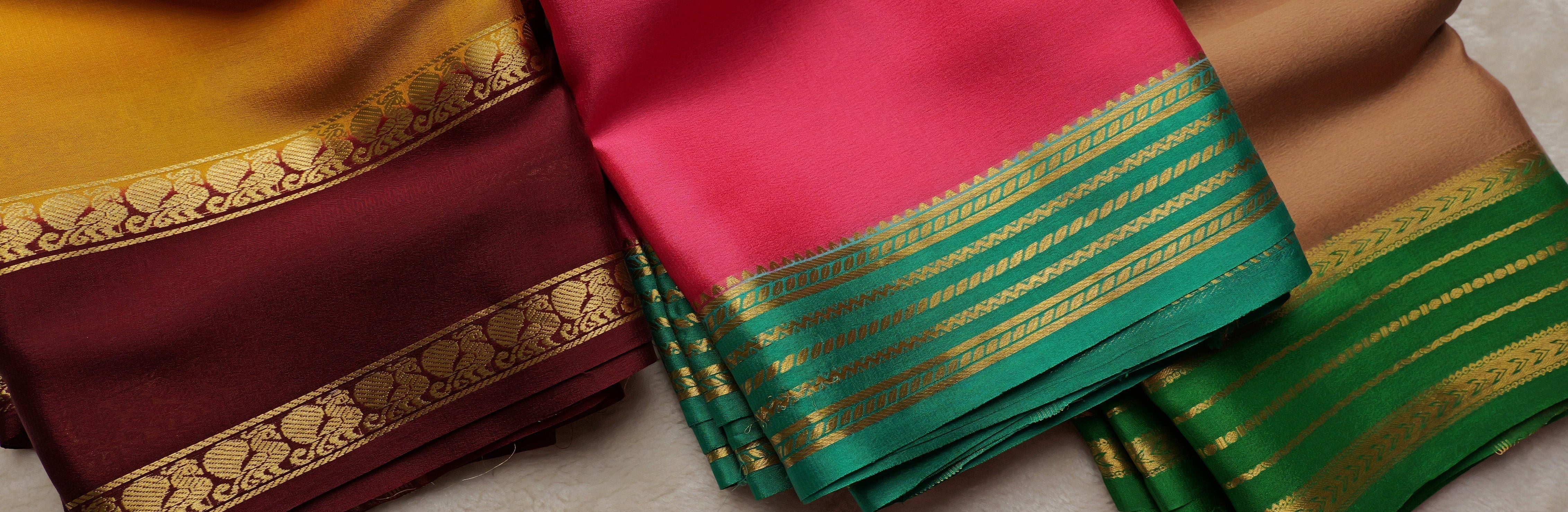 Latest Design Mysore Silk Sarees : Elegance from the Best Showrooms