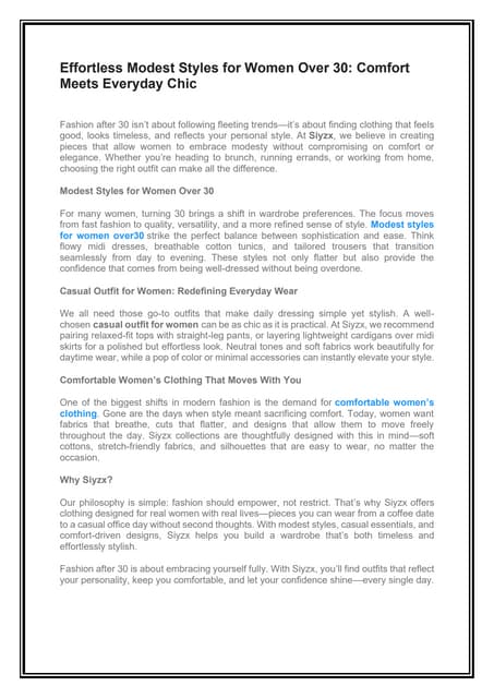 Effortless Modest Styles for Women Over 30 Comfort Meets Everyday Chic.pdf