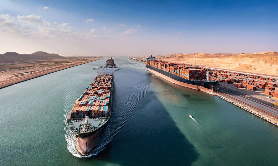 Suez Canal traffic resumes as CMA CGM Benjamin Franklin transits