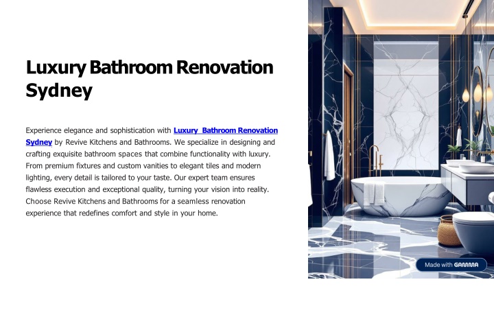 PPT - Luxury Bathroom Renovation Sydney PowerPoint Presentation, free download - ID:14644353