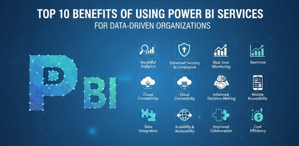 Top 10 Benefits of Using Power BI Services for Data-Driven Organizations