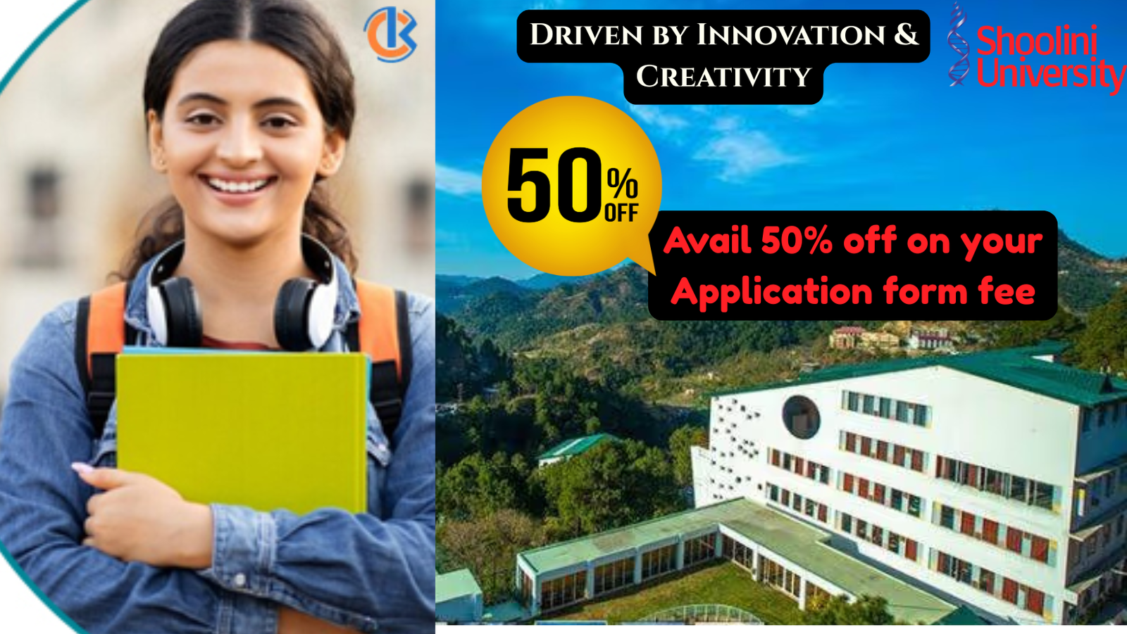 Shoolini University 2026 Application Fees 50% Discount