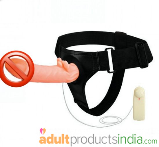 Hollow Strap On Dildo With Masturbator | Adult Products India
