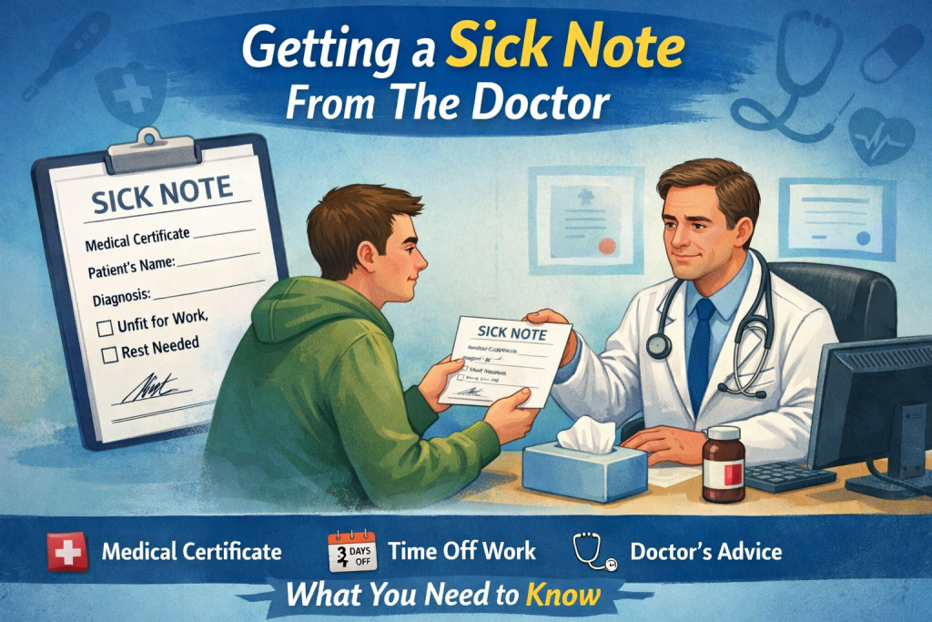 Getting a Sick Note From The Doctor, Without Seeing Them in Person