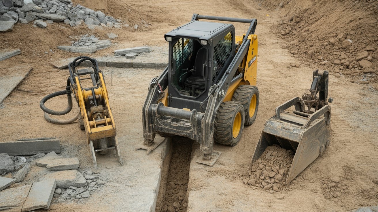 How Does a Mini Skid Steer Concrete Breaker Make Demolition Easier? – Quick Attach