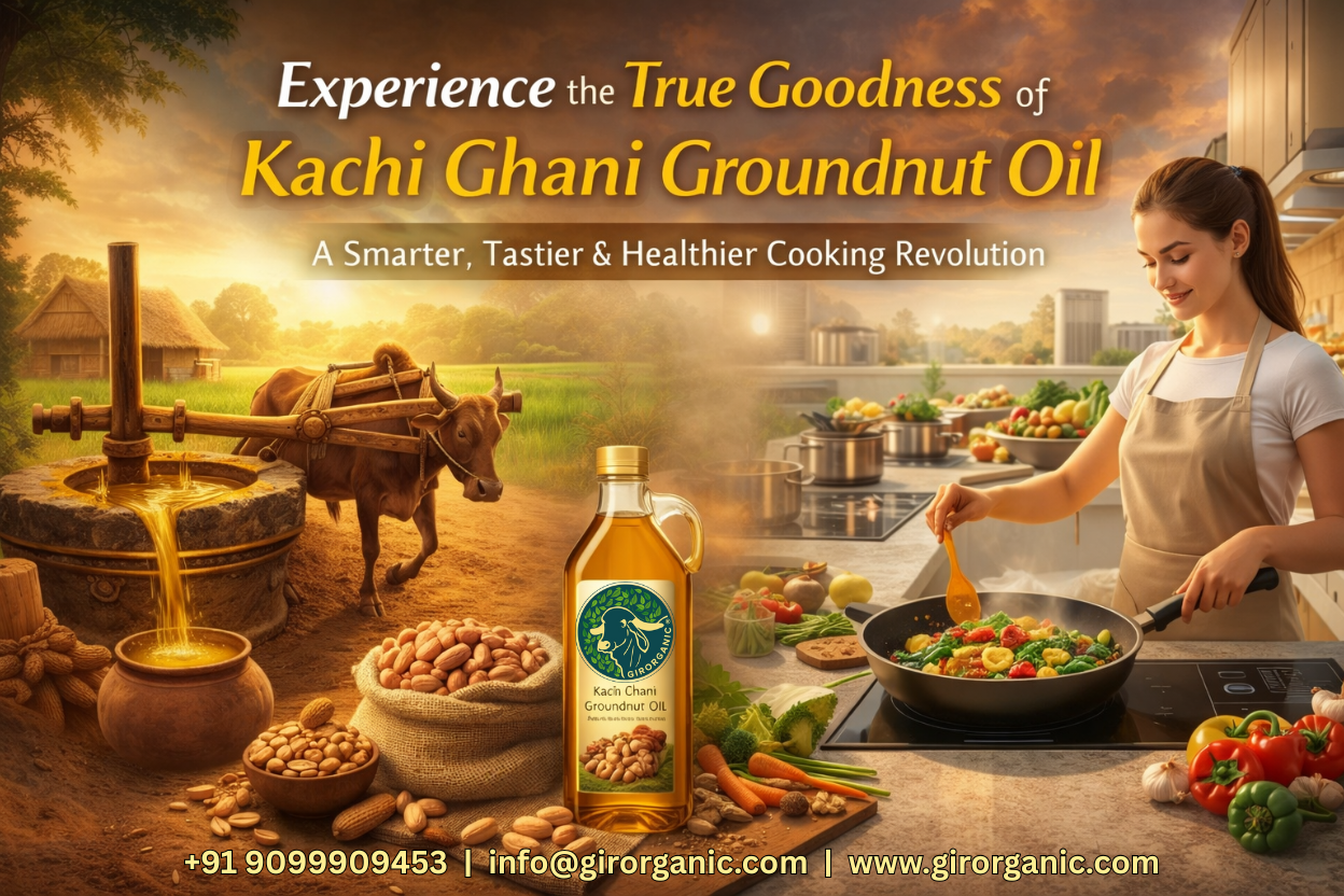 Experience the True Goodness of Kachi Ghani Groundnut Oil: A Smarter, Tastier  Healthier Cooking Revolution