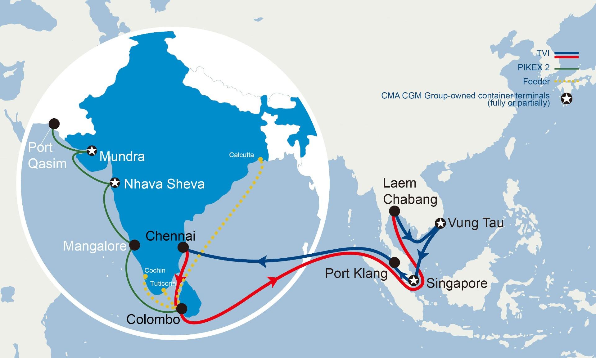 CMA CGM launches TVI service to boost Asia–India trade connectivity