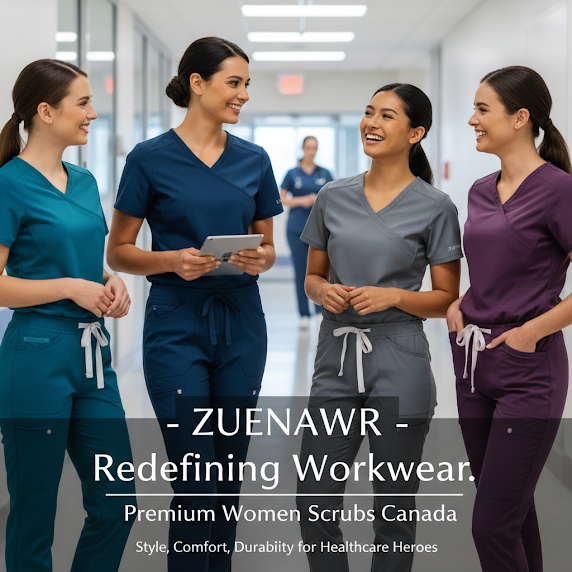 Nursing Scrubs Canada: Comfortable  Stylish Nursing Scrubs for Sale by Zuena