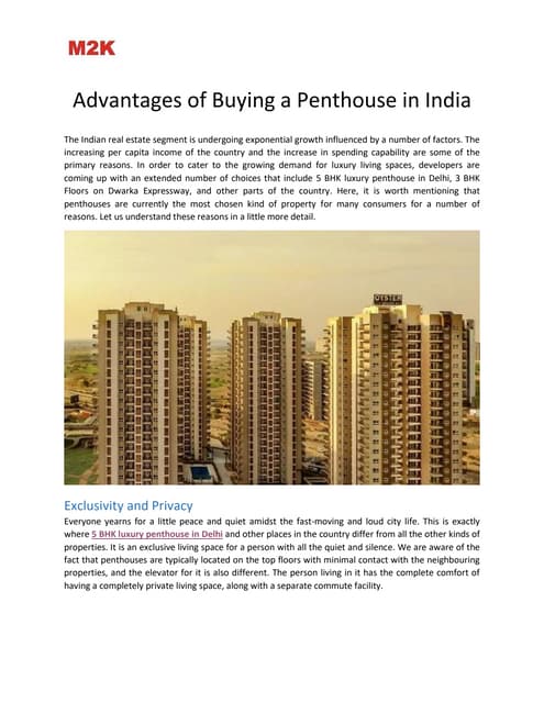 Advantages of Buying a Penthouse in India.pdf
