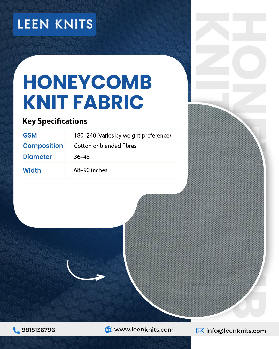 Upgrade Your Collection with Honeycomb Knit Fabric