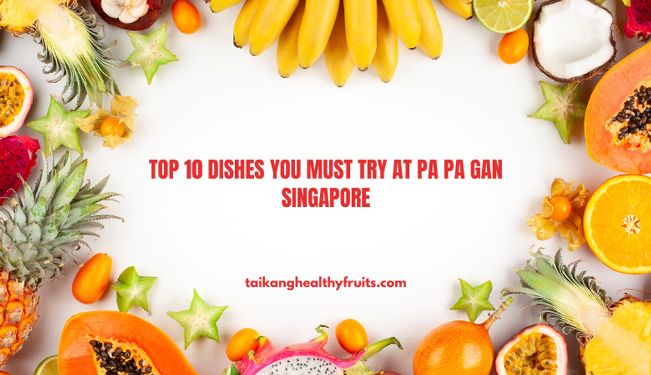 Top 10 Dishes You Must Try at Pa Pa Gan Singapore