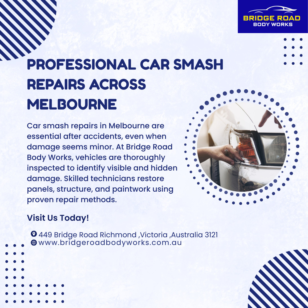 Professional Car Smash Repairs Across Melbourne   ..