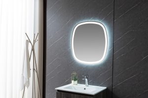 مرايا حمام ليد معلقة | مرايا مغاسل حمامات من السقاف التجارية