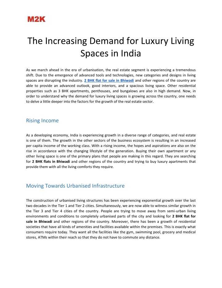 PPT - The Increasing Demand for Luxury Living Spaces in India PowerPoint Presentation - ID:14776461