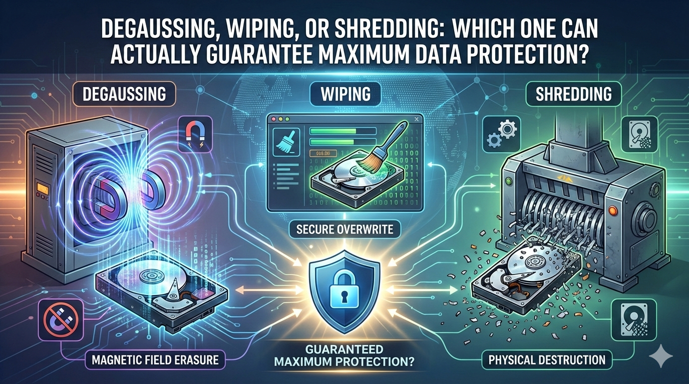 Degaussing, Wiping, Or Shredding: Which One Can Actually Guarantee Maximum Data Protection?