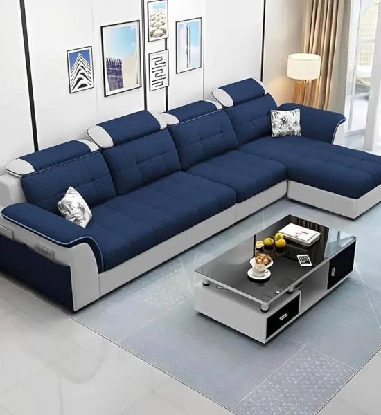 L Shape Sofa Set in Dubai | Spring Decor Curtains