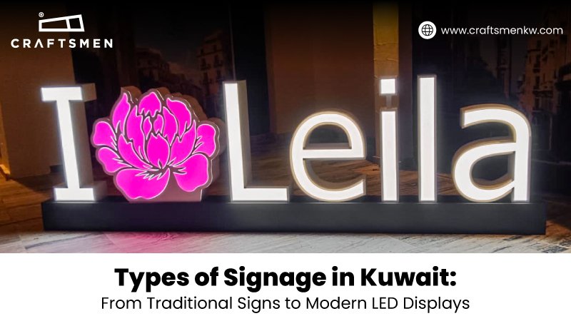 Types of Signage in Kuwait | Traditional  LED Signs