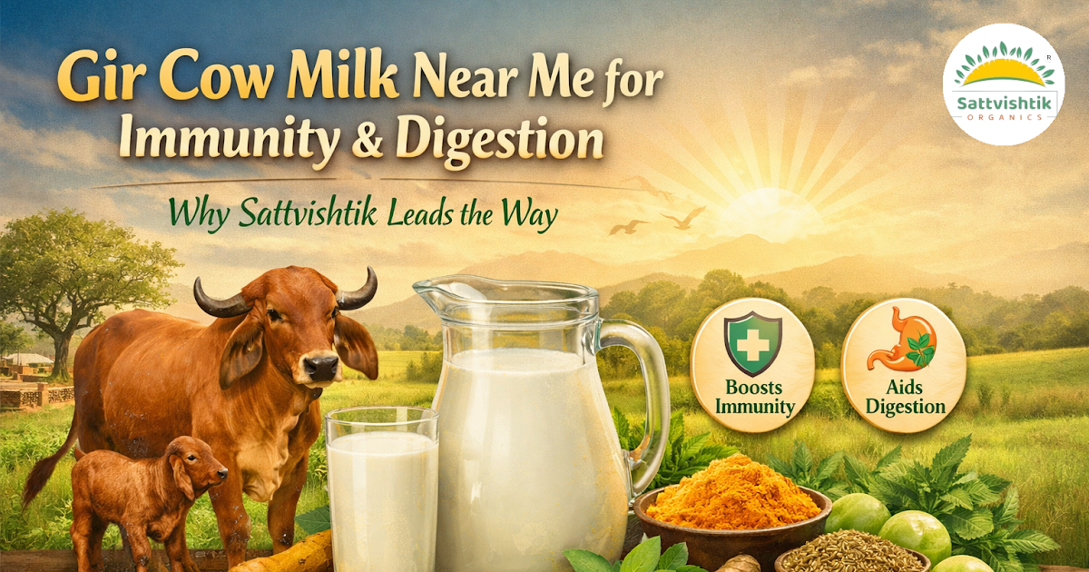 Gir Cow Milk Near Me for Immunity  Digestion – Why Sattvishtik Leads the Way