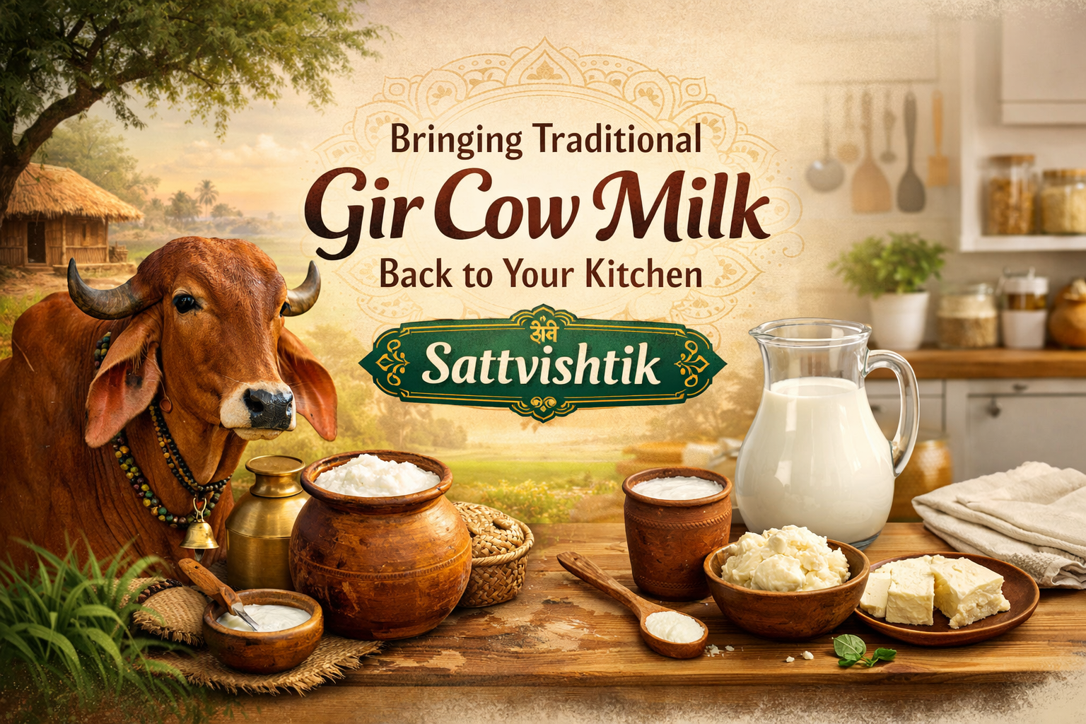 Farm-Fresh Pure Gir Cow Milk Ahmedabad | Healthy A2 Milk Delivery