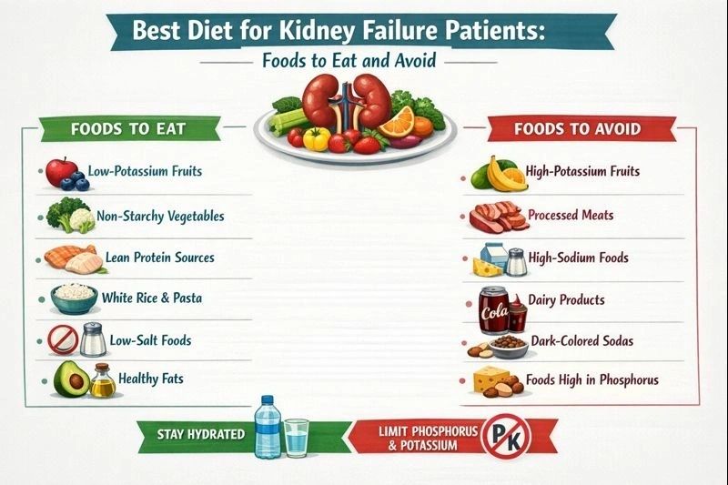Best Diet for Kidney Failure Patients: Foods to Eat and Avoid