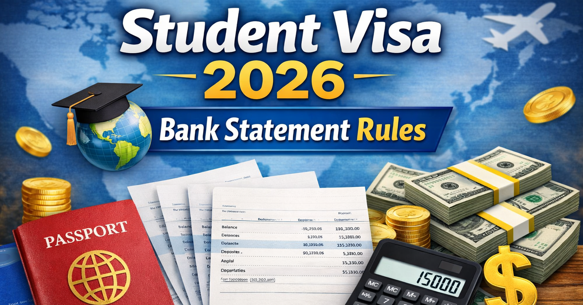 Bank Statement Rules for Student Visa 2026: What Counts  What Doesn’t (Complete Guide)