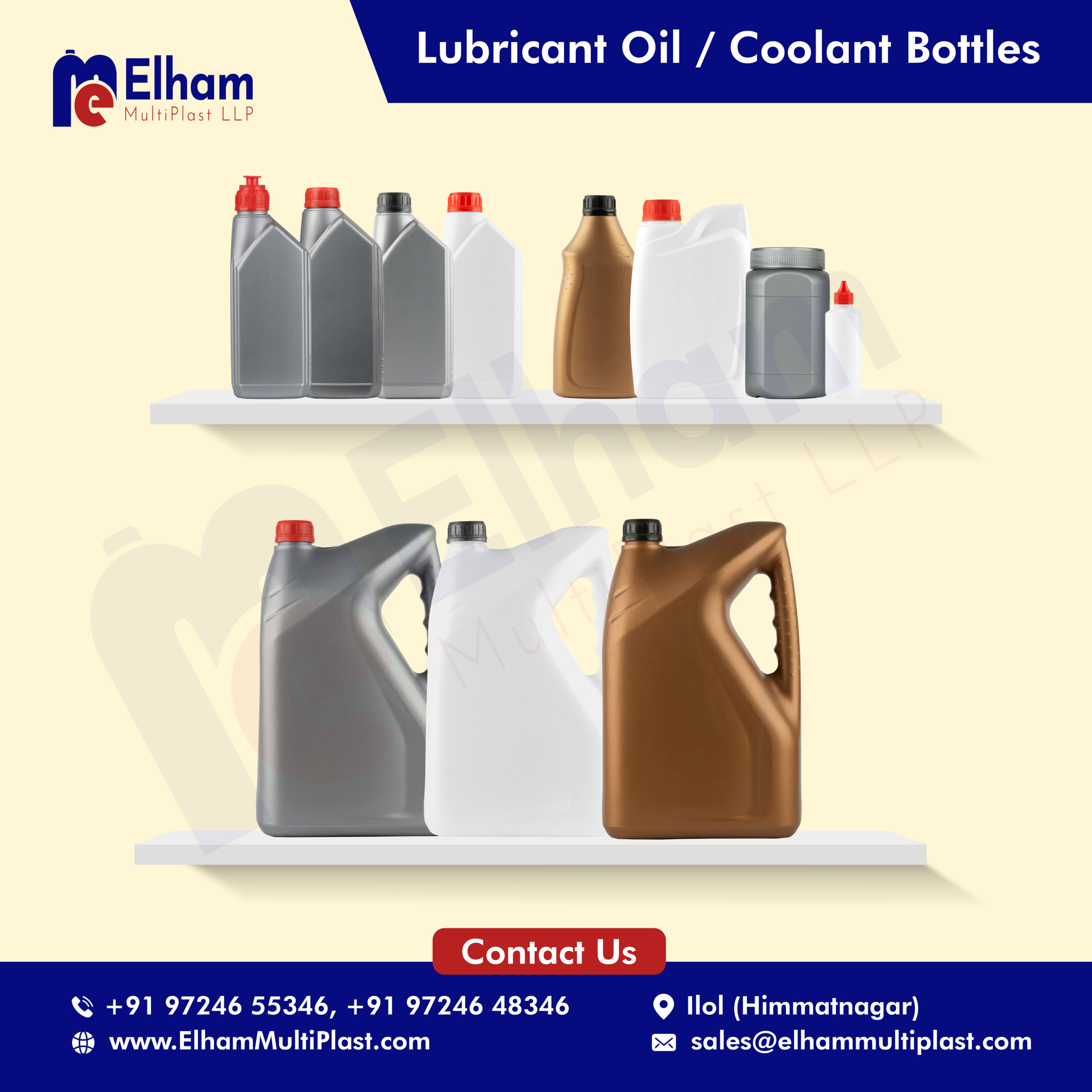 Lubricant Bottles Manufacturer | HDPE Oil Bottle Supplier
