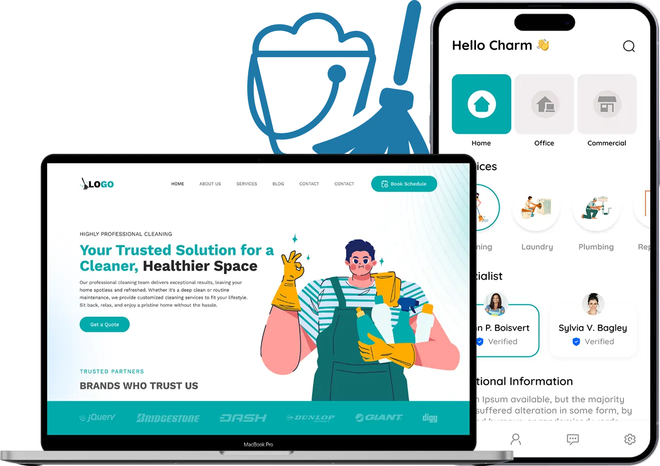 Cleaning App Development Company | Digittrix