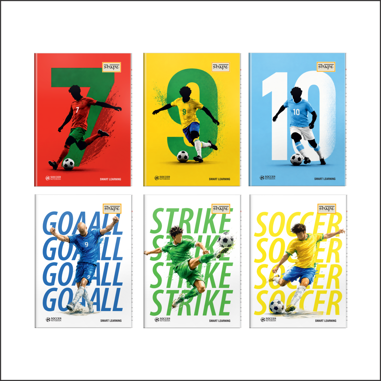 A4 Soccer Notebook - SHAPE